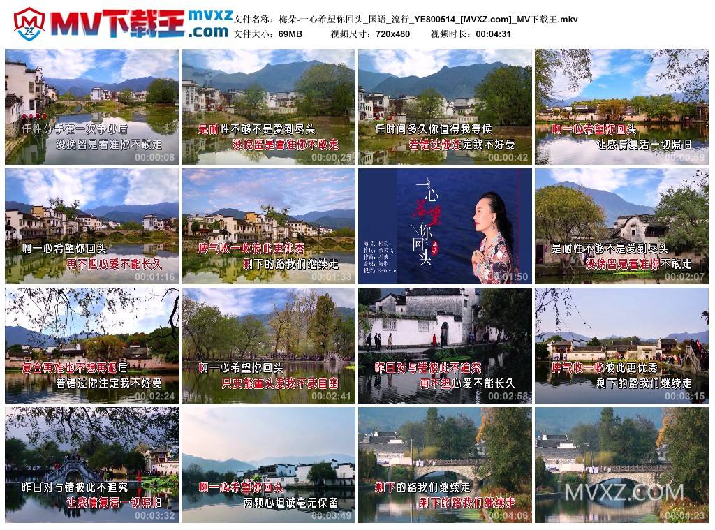 梅朵-一心希望你回头_国语_流行_YE800514